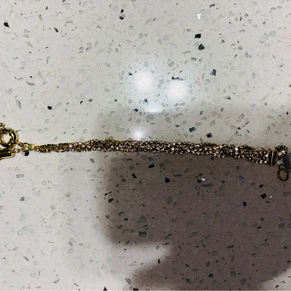 J.Crew Gold Multi-Strand Chain Bracelet with Tassel New - Picture 4 of 6